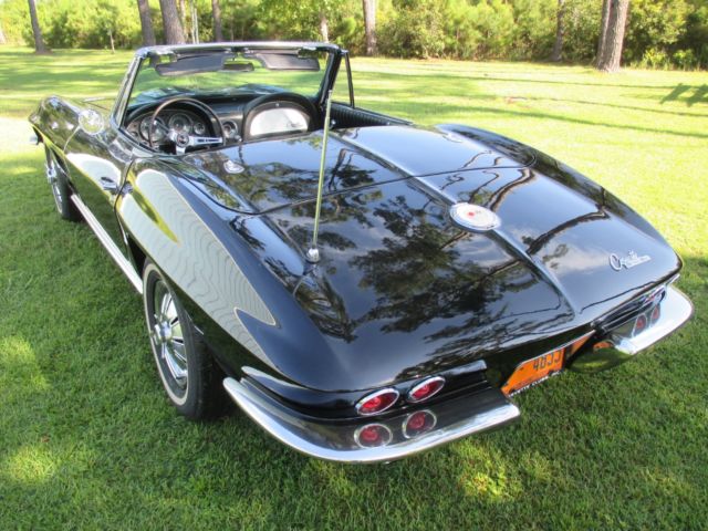 1964 Black Chevrolet Corvette Convertible