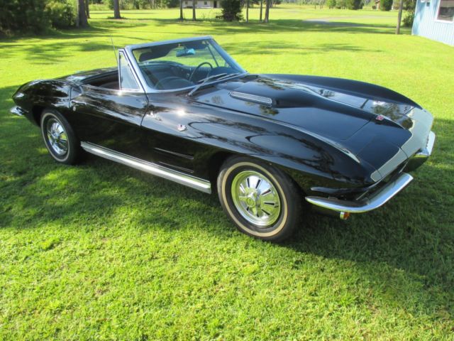 1964 Black Chevrolet Corvette Convertible