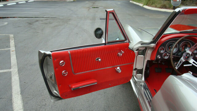 1964 Silver Chevrolet Corvette Convertible