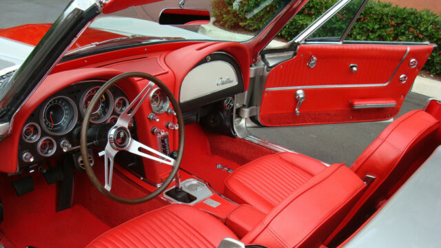 1964 Silver Chevrolet Corvette Convertible