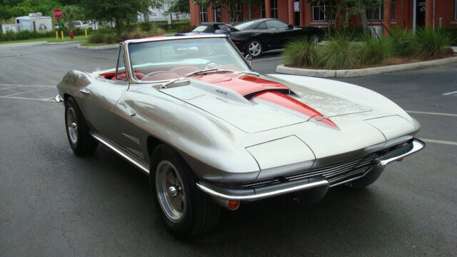 1964 Silver Chevrolet Corvette Convertible