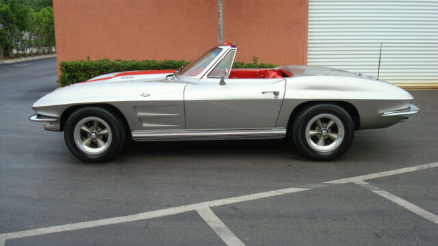 1964 Silver Chevrolet Corvette Convertible