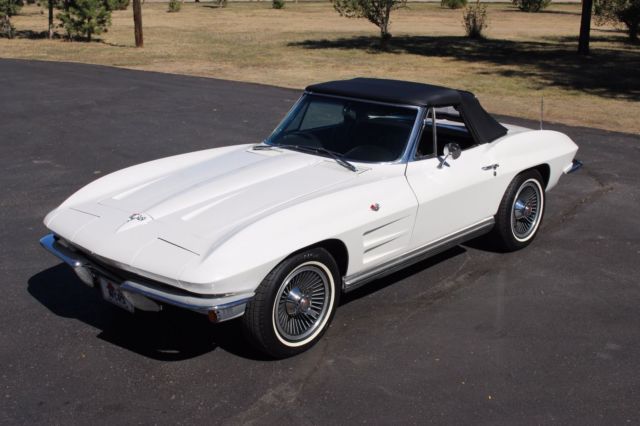 1964 White Chevrolet Corvette Convertible