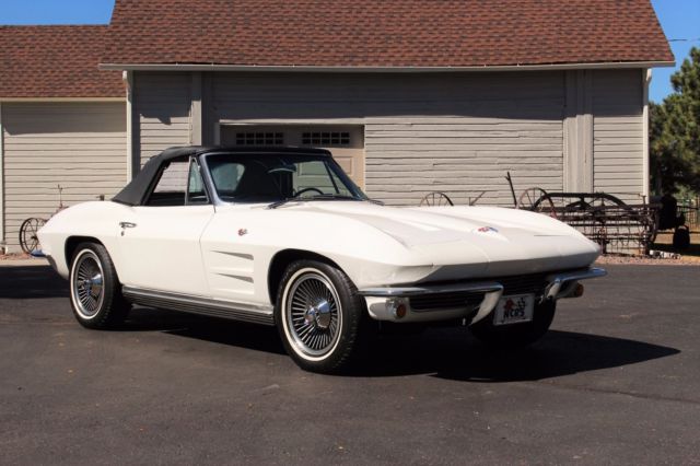 1964 White Chevrolet Corvette Convertible
