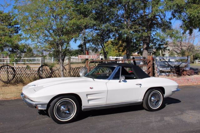 1964 White Chevrolet Corvette Convertible
