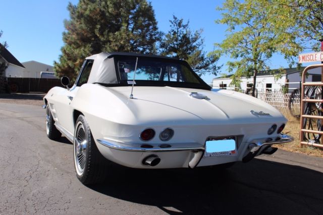 1964 White Chevrolet Corvette Convertible