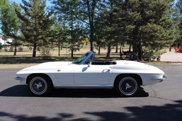 1964 White Chevrolet Corvette Convertible
