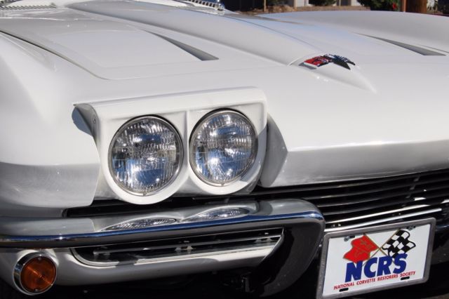 1964 White Chevrolet Corvette Convertible