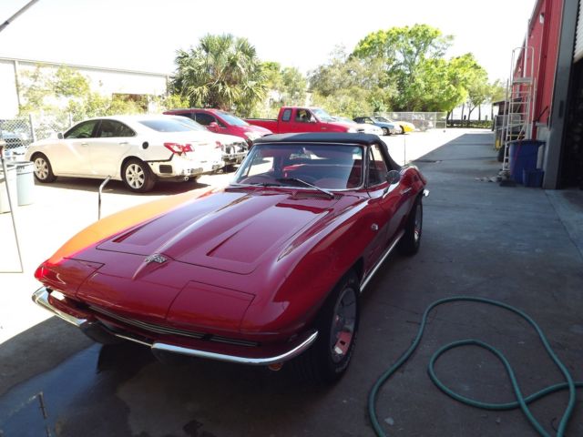 1964 Red Chevrolet Corvette Convertible