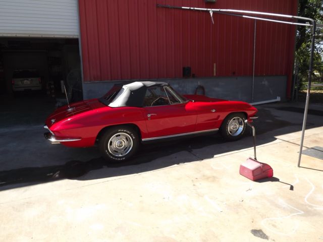 1964 Red Chevrolet Corvette Convertible