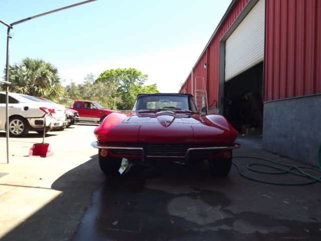1964 Red Chevrolet Corvette Convertible