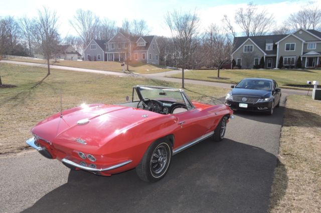 1964 Red Chevrolet Corvette Convertible
