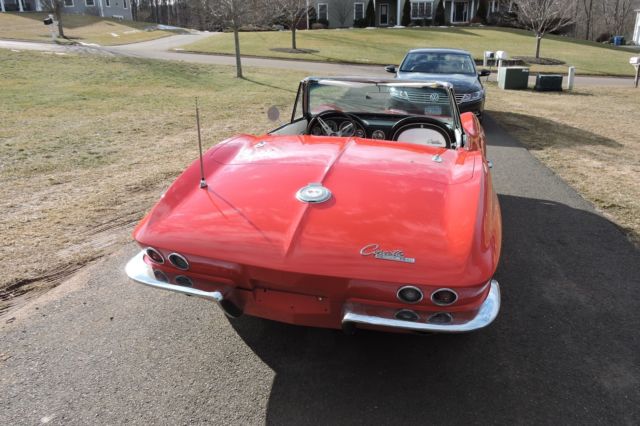 1964 Red Chevrolet Corvette Convertible