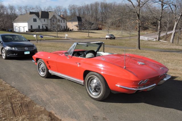 1964 Red Chevrolet Corvette Convertible