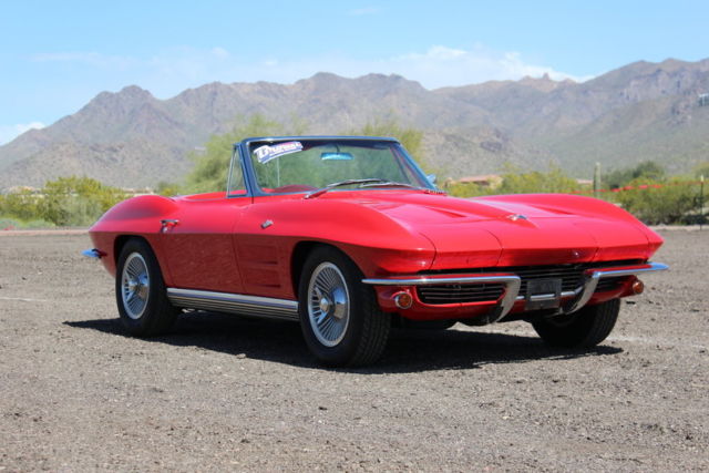 1964 Red Chevrolet Corvette Convertible