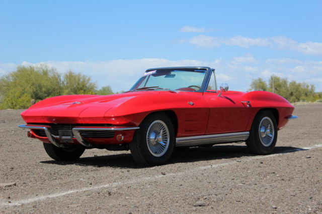 1964 Red Chevrolet Corvette Convertible