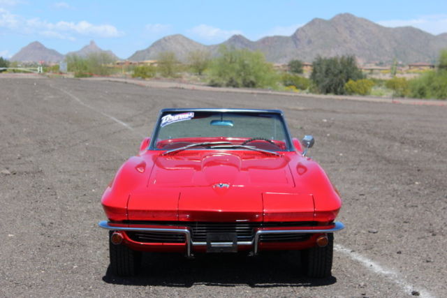 1964 Red Chevrolet Corvette Convertible