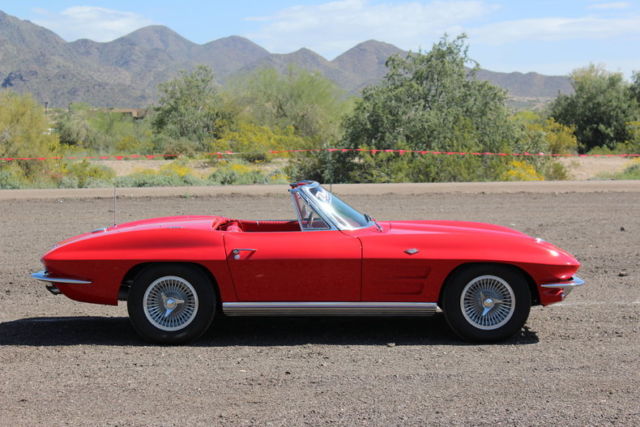 1964 Red Chevrolet Corvette Convertible