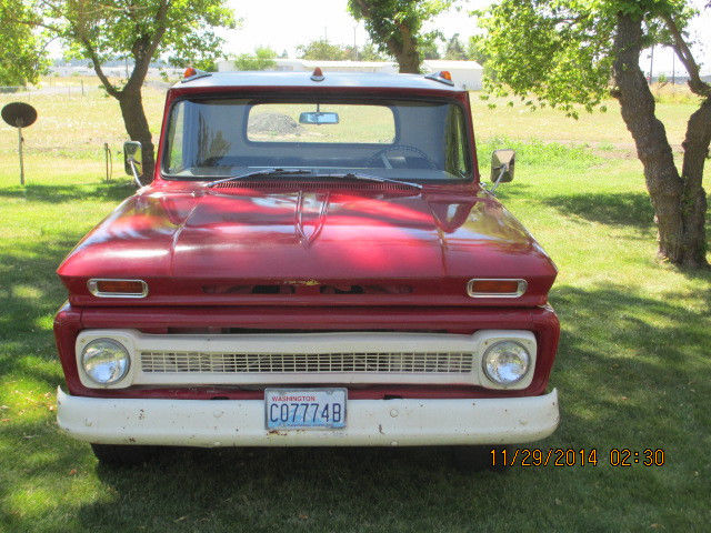 1964 red Chevrolet C/K Pickup 3500 truck