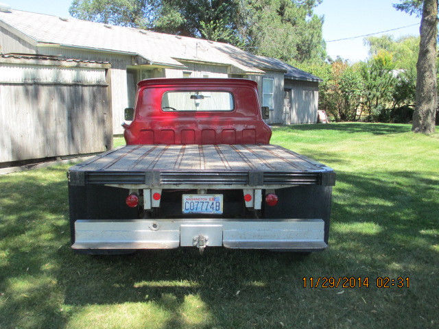 1964 red Chevrolet C/K Pickup 3500 truck