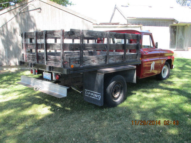 1964 red Chevrolet C/K Pickup 3500 truck
