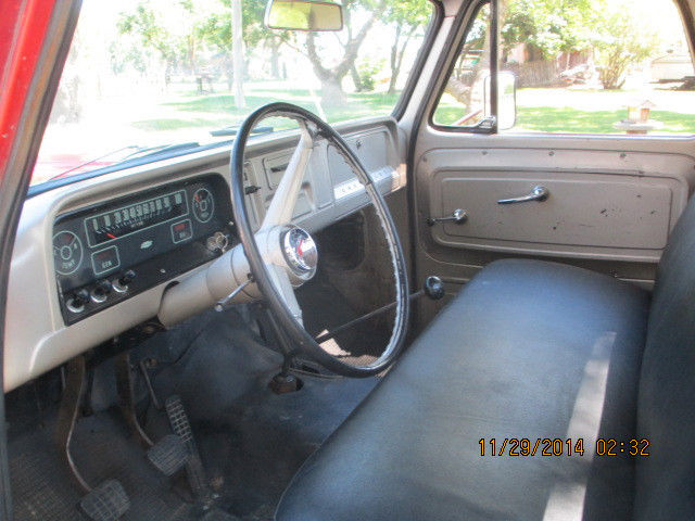 1964 red Chevrolet C/K Pickup 3500 truck