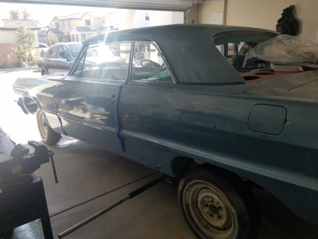 1964 Blue Chevrolet Impala Coupe