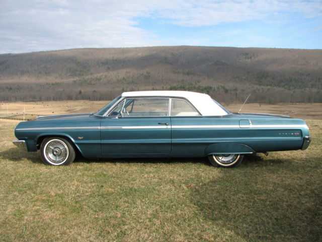 1964 Blue with White Tip Chevrolet Impala Coupe
