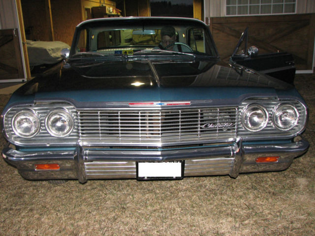 1964 Blue with White Tip Chevrolet Impala Coupe