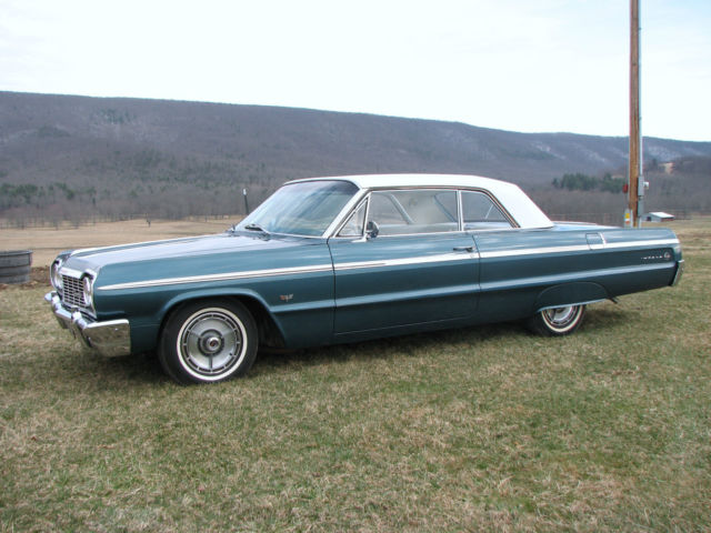 1964 Blue with White Tip Chevrolet Impala Coupe