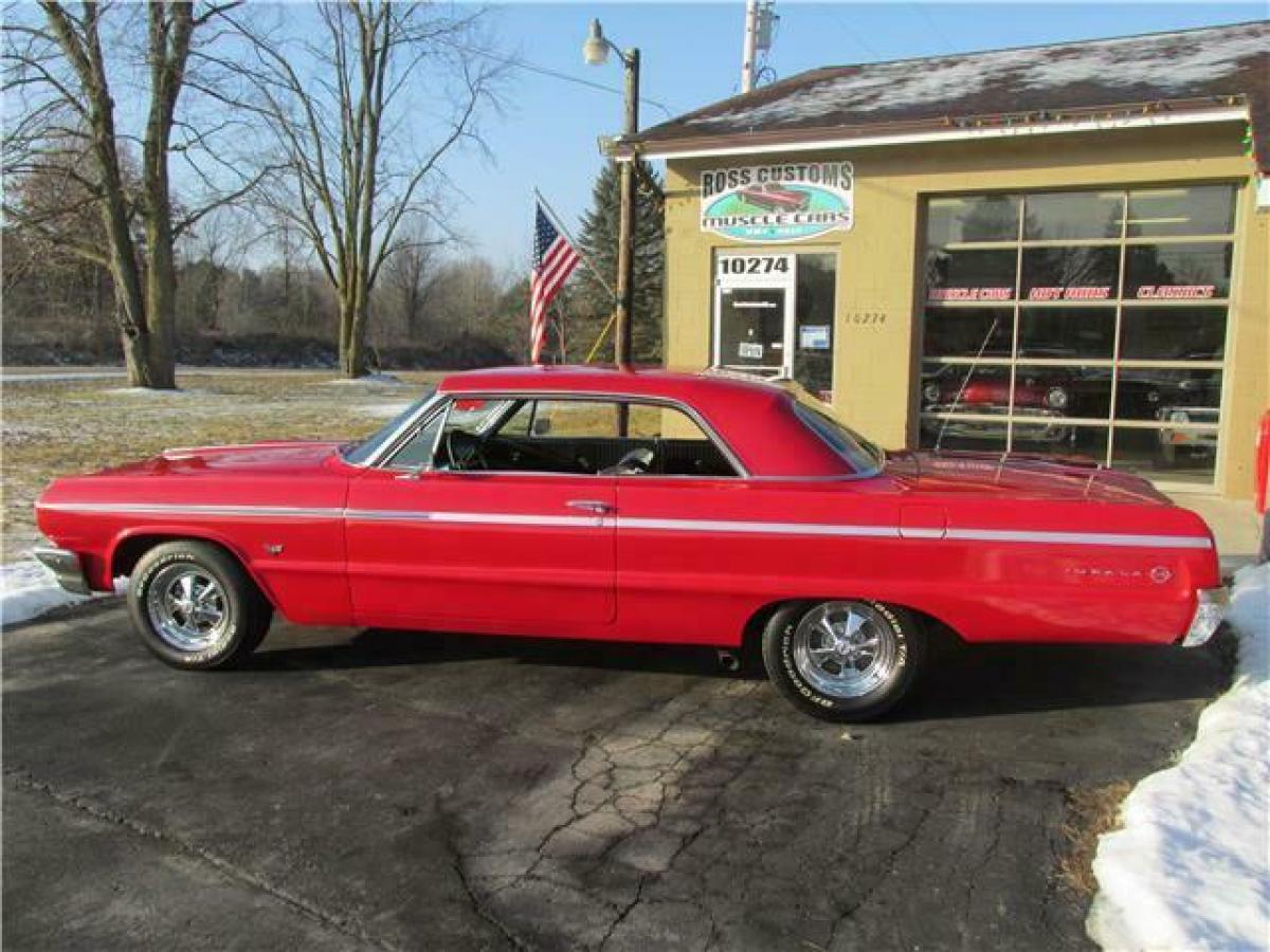 1964 Red Chevrolet Impala 2 door coupe