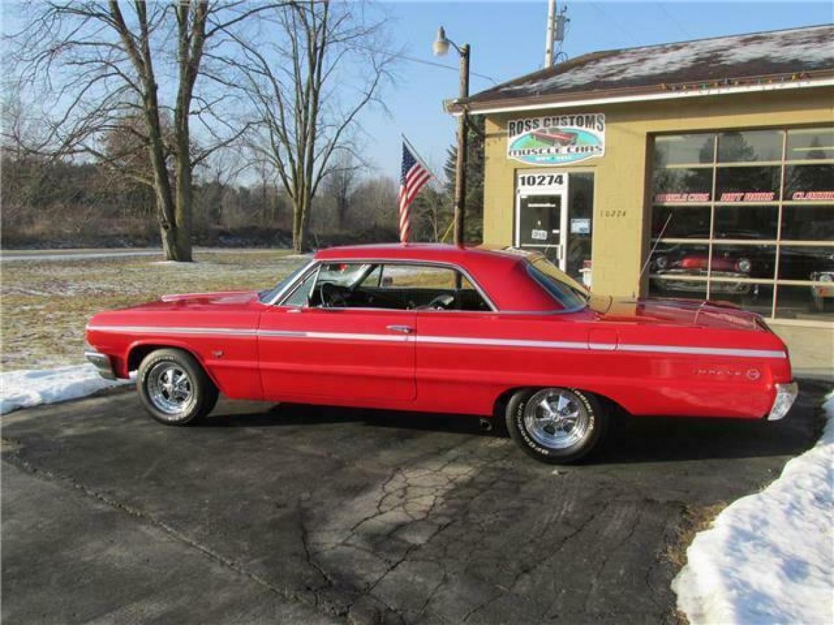 1964 Red Chevrolet Impala 2 door coupe