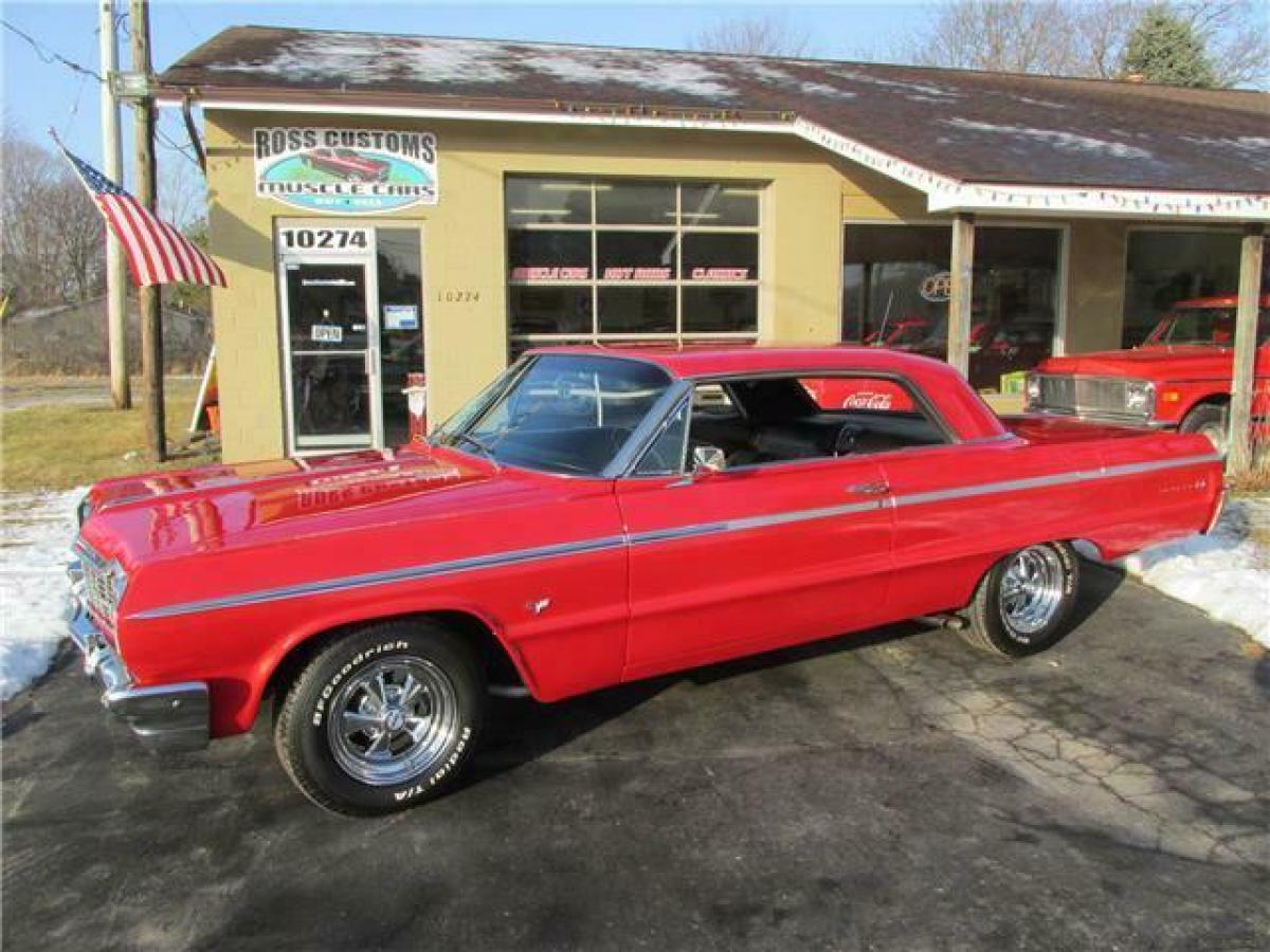 1964 Red Chevrolet Impala 2 door coupe
