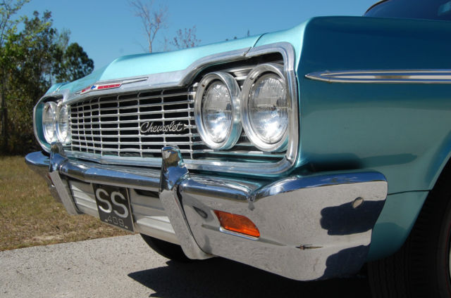 1964 aqua Chevrolet Impala coupe