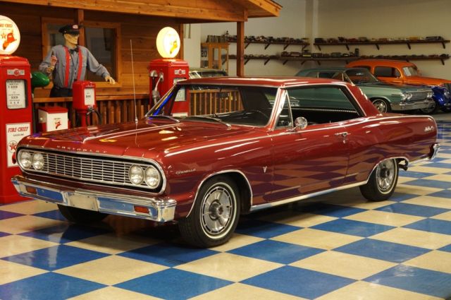 1964 Maroon Chevrolet Malibu --