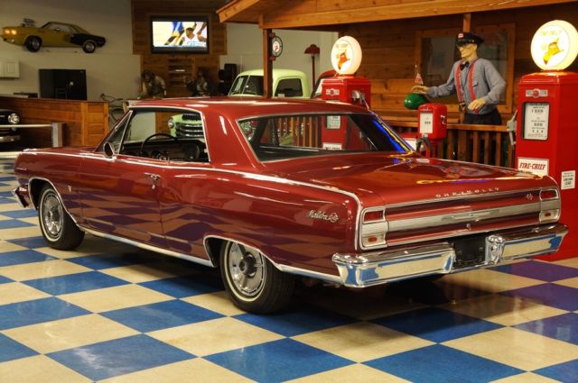 1964 Maroon Chevrolet Malibu --