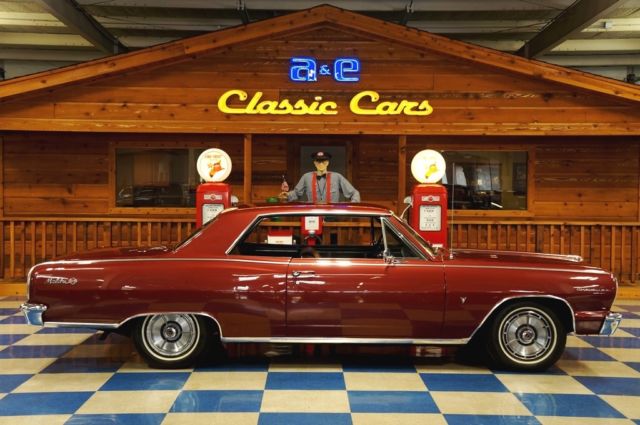 1964 Maroon Chevrolet Malibu --