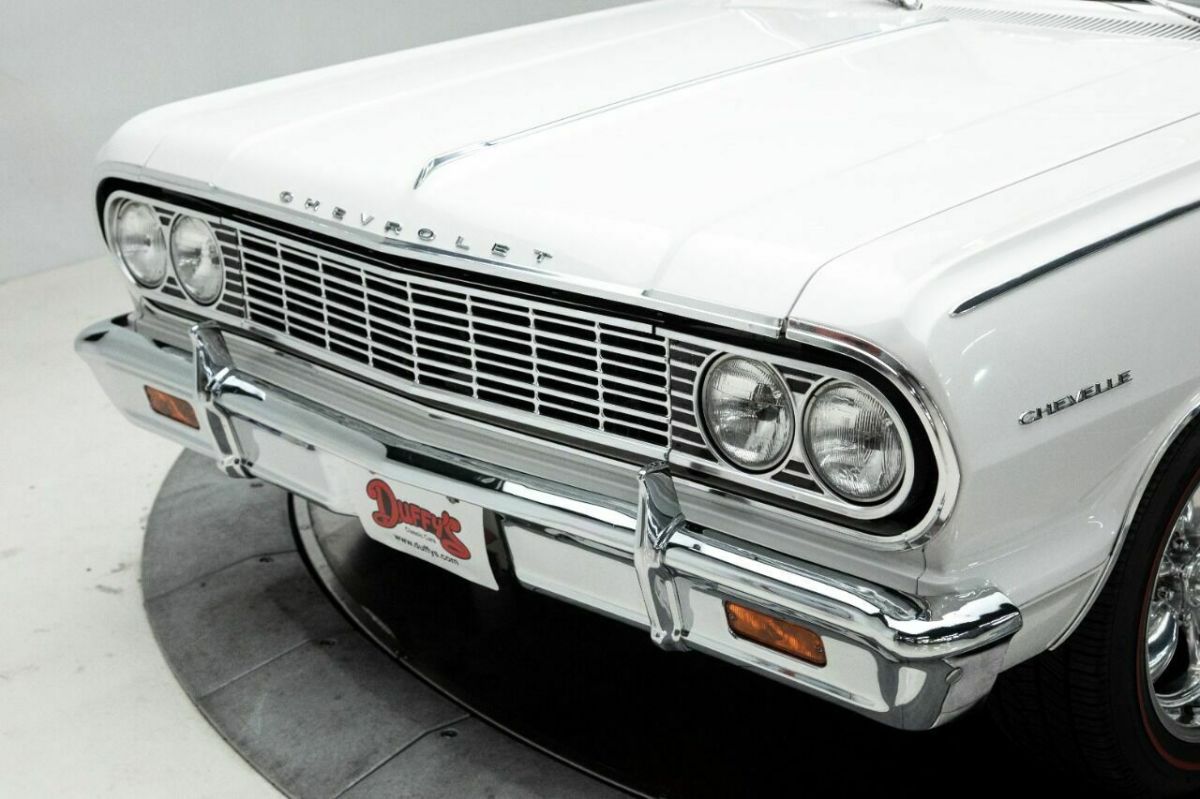 1964 White Chevrolet Malibu Convertible