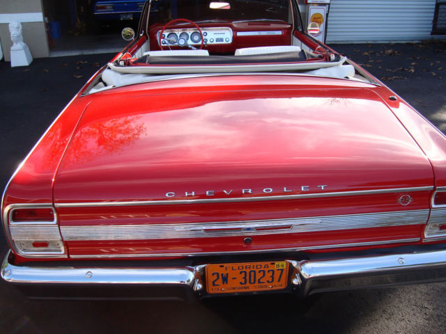 1964 Red Chevrolet Malibu Convertible