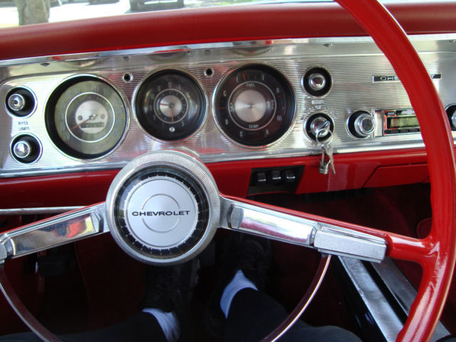 1964 Red Chevrolet Malibu Convertible