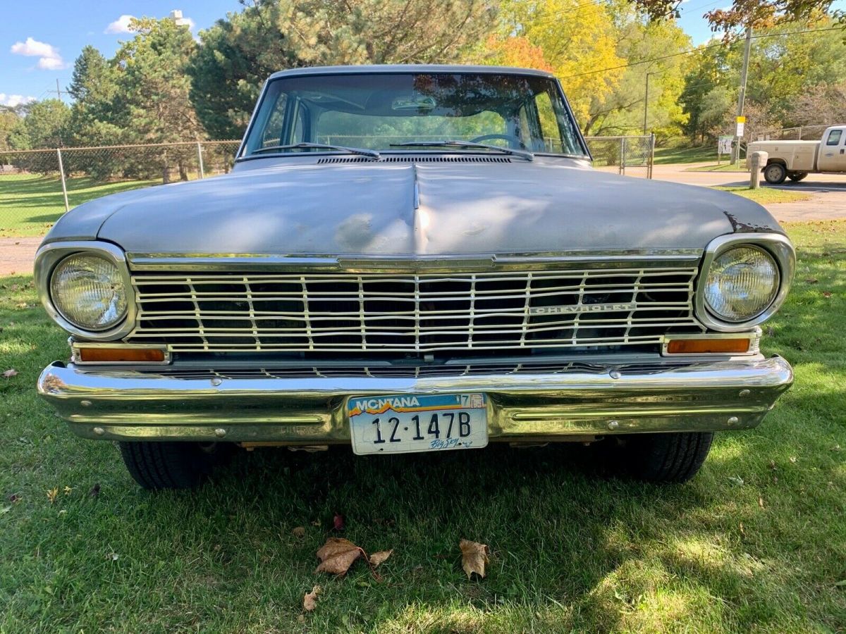 1964 Blue Chevrolet Nova Sedan