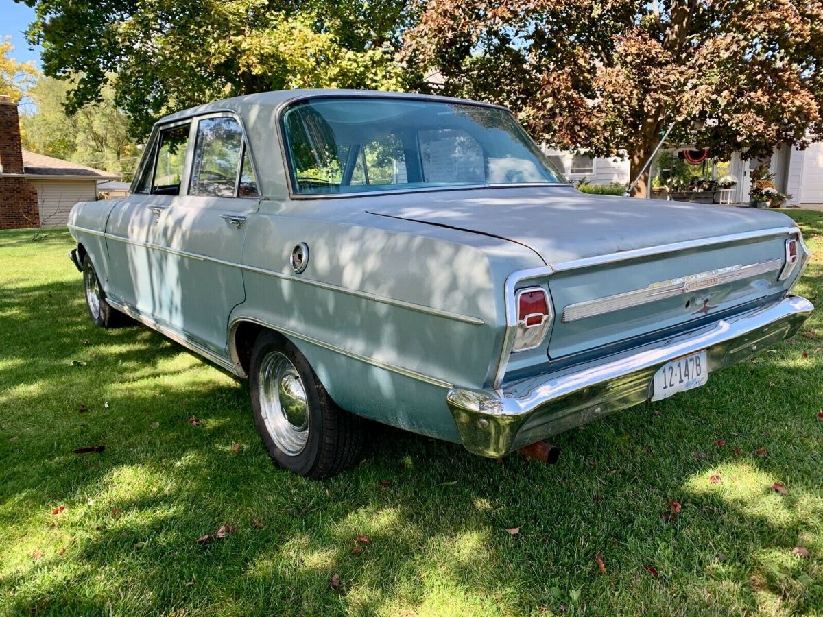 1964 Blue Chevrolet Nova Sedan