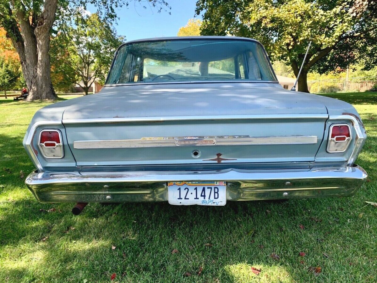 1964 Blue Chevrolet Nova Sedan