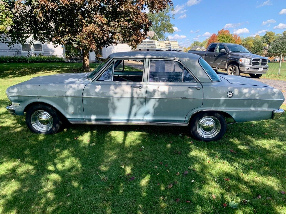 1964 Blue Chevrolet Nova Sedan