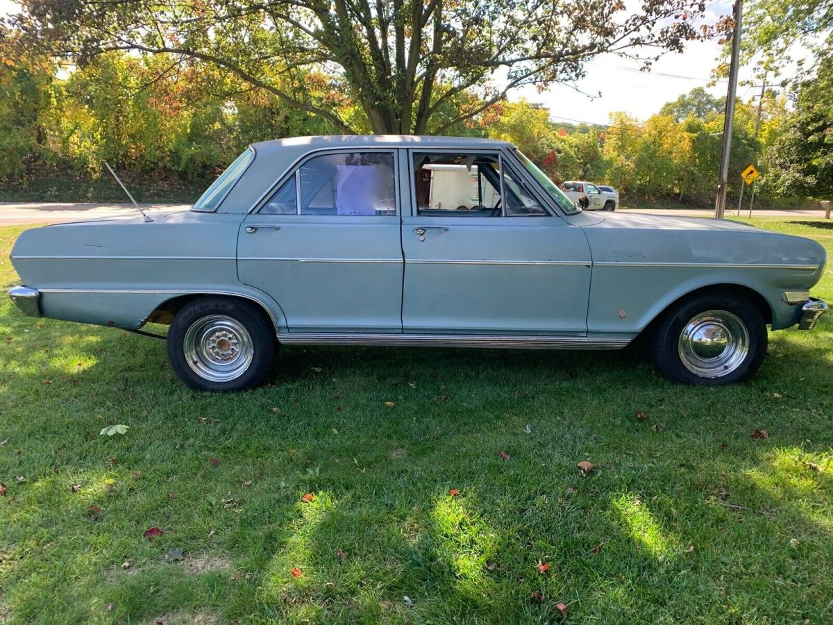 1964 Blue Chevrolet Nova Sedan