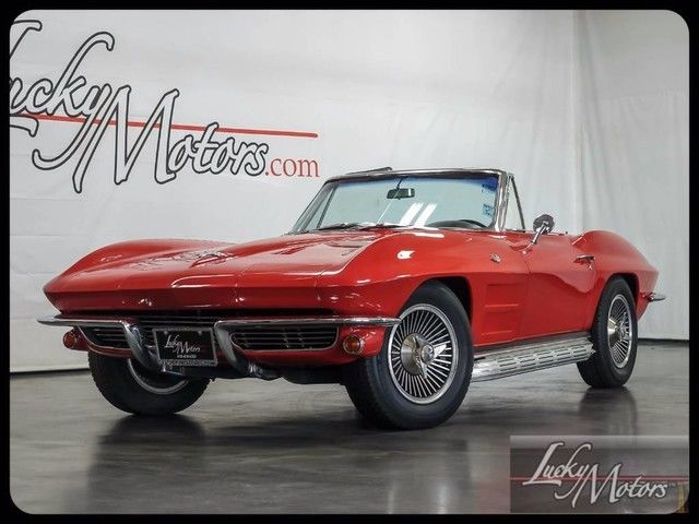 1964 Red Chevrolet Corvette Convertible