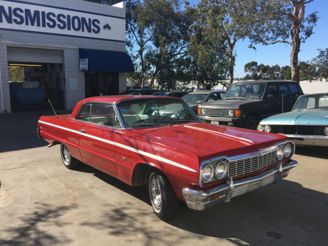 1964 RED Chevrolet Impala 2 DOOR 