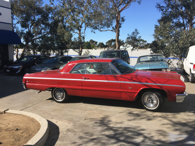 1964 RED Chevrolet Impala 2 DOOR 