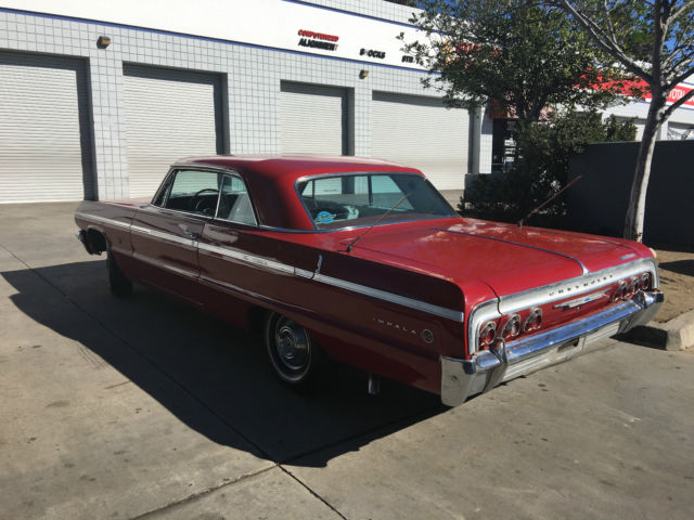1964 RED Chevrolet Impala 2 DOOR 