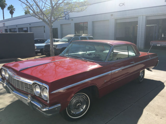 1964 RED Chevrolet Impala 2 DOOR 